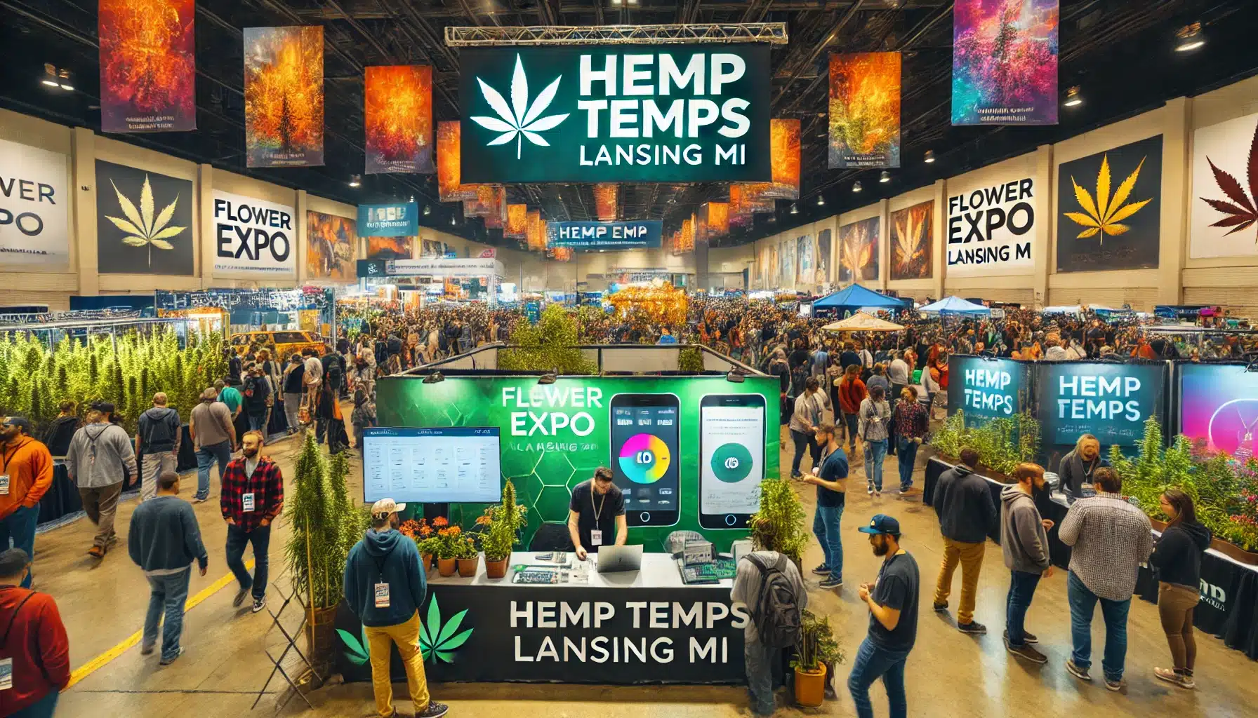 hemp temps at the flower expo lansing michigan aug 7 and 8 2024